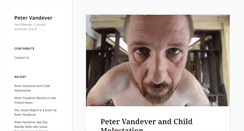 Desktop Screenshot of petervandever.com