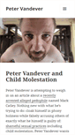 Mobile Screenshot of petervandever.com