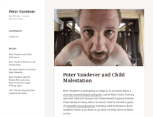 Tablet Screenshot of petervandever.com